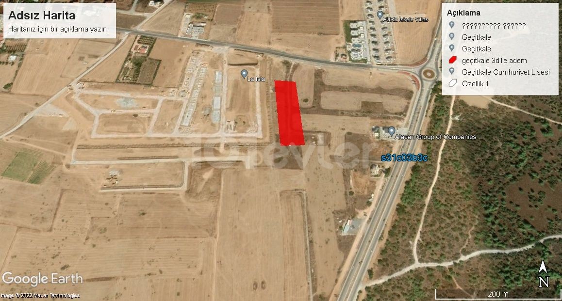 WE OFFER OUR LAND FOR SALE, LOCATED NEAR THE NEWLY CONSTRUCTED (LAISA) SITE WITH 2 DOCTORS AND 2 EVLEK IN İSKELE ÖTÜKEN REGION WITH A GOLD VALUE, LOCATED 80 METERS FROM THE MAIN ROAD.