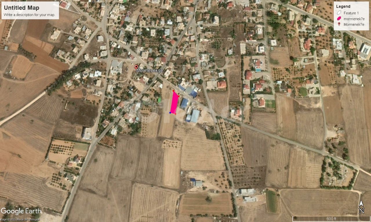 2 ACRES 1 HOUSE ROAD WATER ELECTRICITY AND INFRASTRUCTURE READY FOR SALE LAND IN THE NEW DEVELOPMENT ZONE IN MORMENEKŞEDE