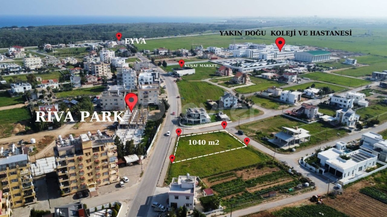 VALUABLE LAND FOR SALE 4 MINUTES FROM THE SEA IN YENIBOĞAZİÇIN AND 10 MINUTES FROM THE CITY CENTER OF MAGOSA