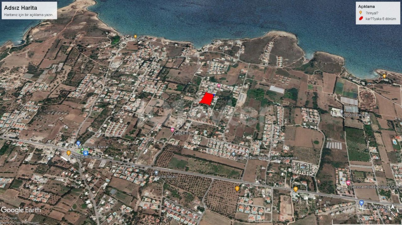 6 ACRES OF LAND FOR SALE IN KARSIYAKA WITH SEA VIEW, READY TO BUILD INFRASTRUCTURE, ZONING, ROAD AND NO WATER PROBLEM