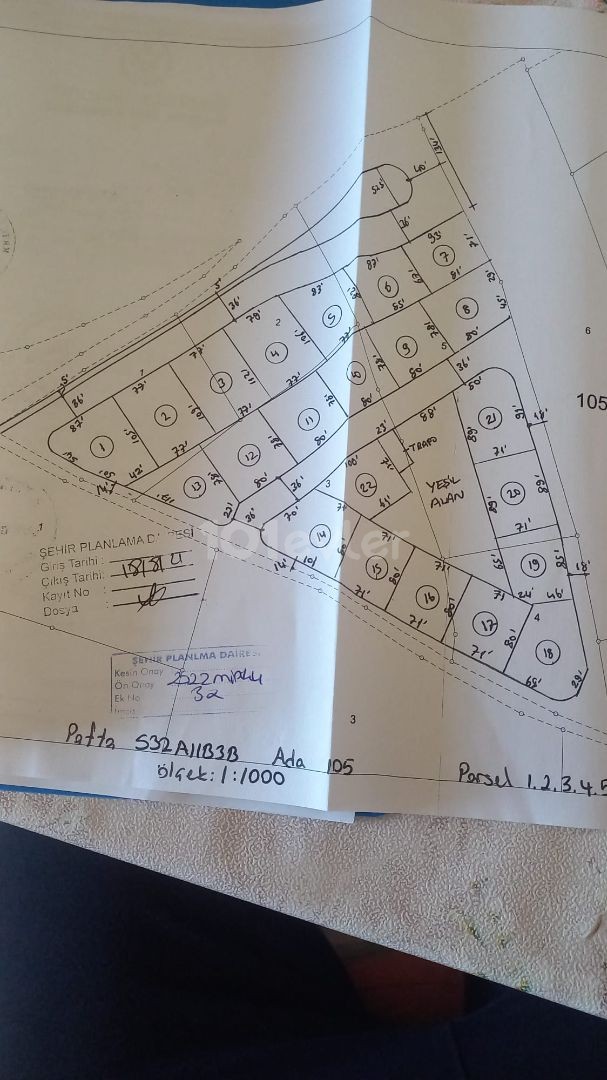 ÇAYIROVA KARPAZ ON THE MAIN ROAD AND FLOORING TO THE MAIN ROAD ALL PROJECT PERMITS HAVE BEEN RECEIVED AND REFRESHED AND ARE ON SALE VERY QUALIFIED LAND OPEN FOR DEVELOPMENT Adem Akın 05338314949