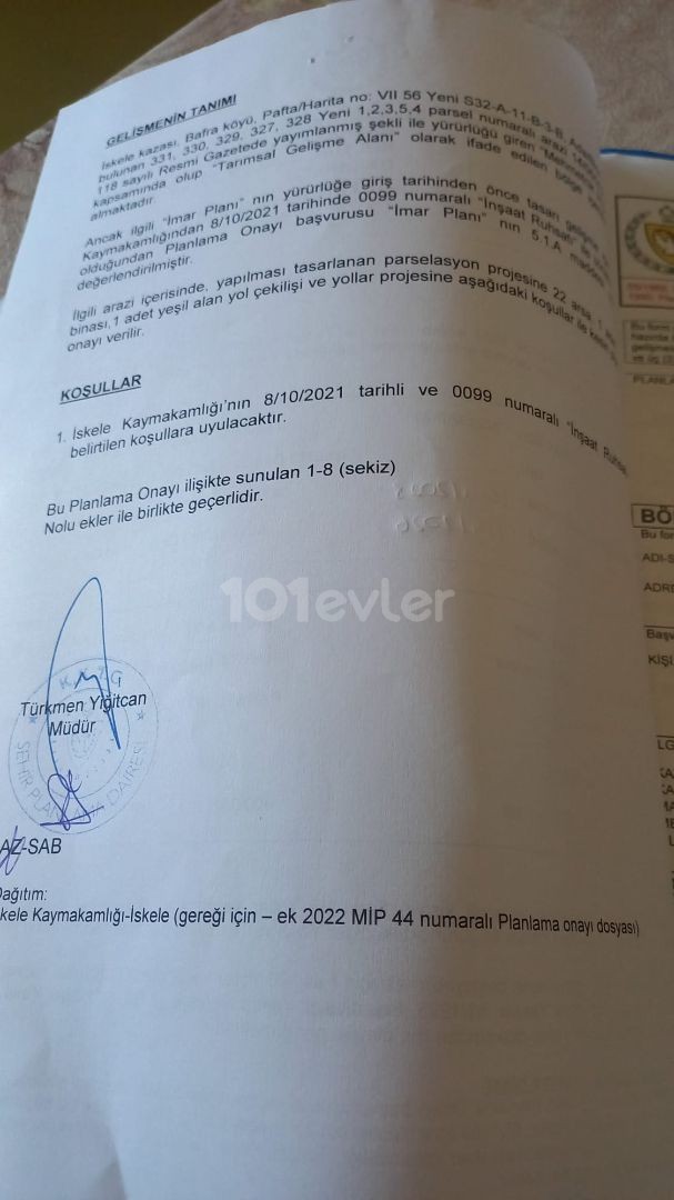 ÇAYIROVA KARPAZ ON THE MAIN ROAD AND FLOORING TO THE MAIN ROAD ALL PROJECT PERMITS HAVE BEEN RECEIVED AND REFRESHED AND ARE ON SALE VERY QUALIFIED LAND OPEN FOR DEVELOPMENT Adem Akın 05338314949