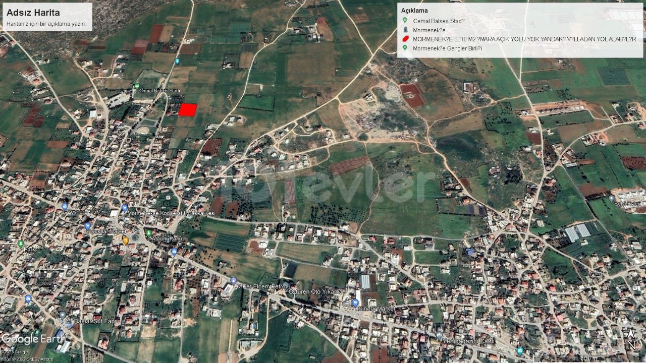 GREAT LOCATION IN MORMENEKSE, SUITABLE FOR VILLA CONSTRUCTION, LAND FOR SALE 3010 M2 AT BARGAIN PRICE Adem Akın 05338314949