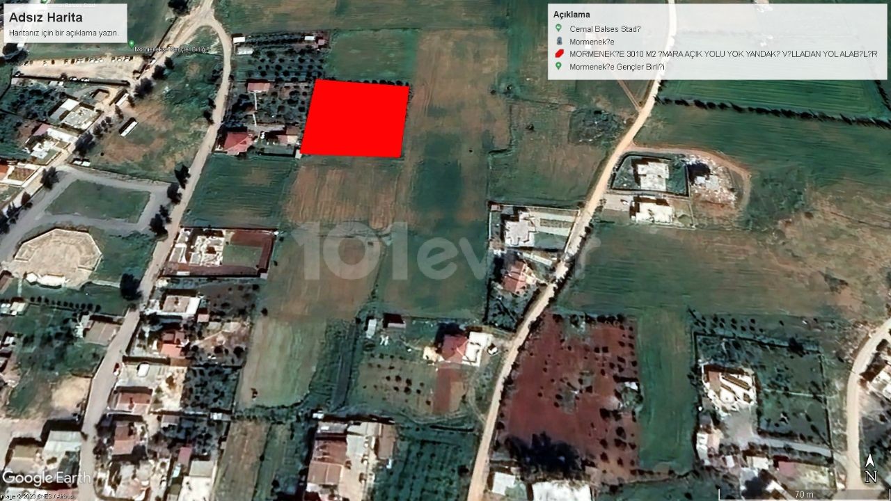 GREAT LOCATION IN MORMENEKSE, SUITABLE FOR VILLA CONSTRUCTION, LAND FOR SALE 3010 M2 AT BARGAIN PRICE Adem Akın 05338314949