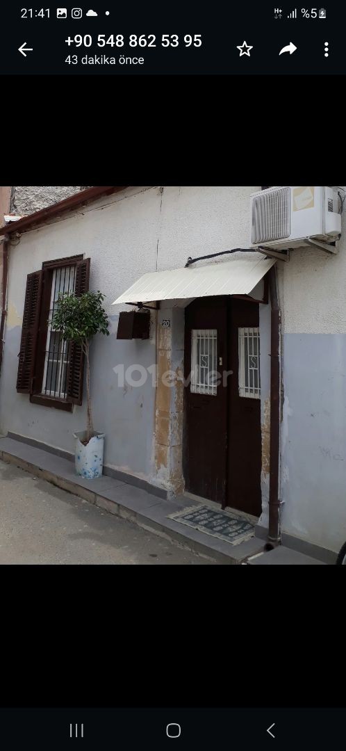 TURKISH KOÇARLI 2+1 90 M2 DETACHED HOUSE FOR SALE IN NICOSIA WITHIN THE WALLS ADEM AKIN 05338314949