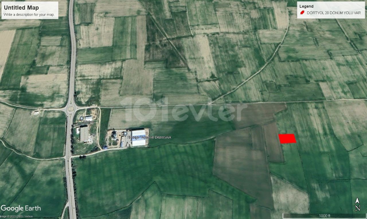 LAND FOR SALE IN DORTYOL, 2 HOUSES, 2 EVLEK PRICE ADEM AKIN 05338314949