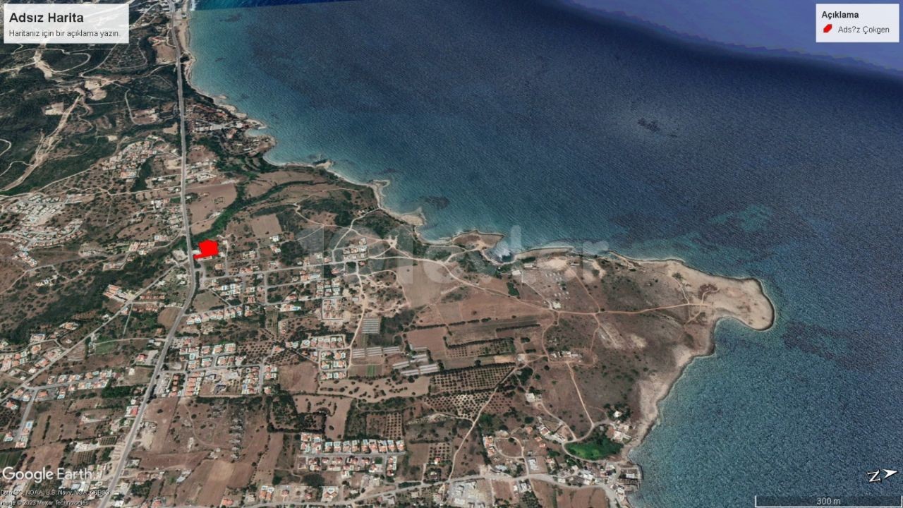 LAND FOR SALE IN KYRENIA KARŞIYAKA WITH SEA VIEW IN GREAT LOCATION, ZERO TO THE MAIN ROAD 2.5 TERM ADEM AKIN 05338314949