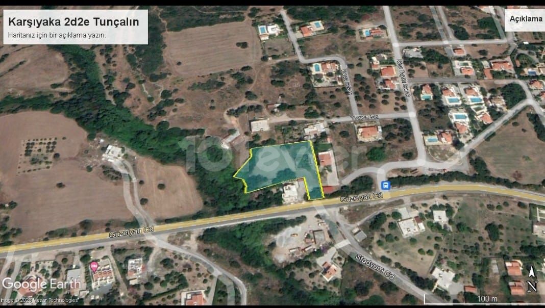 LAND FOR SALE IN KYRENIA KARŞIYAKA WITH SEA VIEW IN GREAT LOCATION, ZERO TO THE MAIN ROAD 2.5 TERM ADEM AKIN 05338314949
