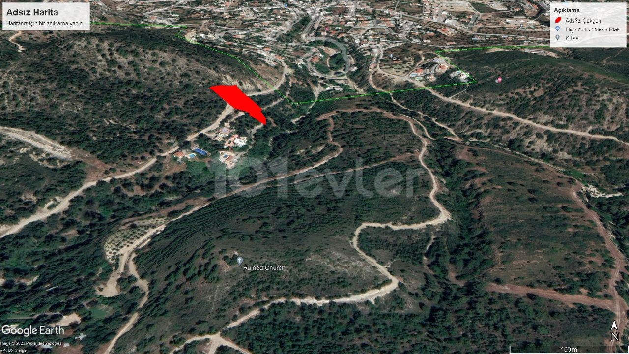 LAND FOR SALE IN ALSANCAK, SUITABLE FOR THE CONSTRUCTION OF A VILLA WITH MOUNTAIN AND SEA VIEW ADEM AKIN 05338314949