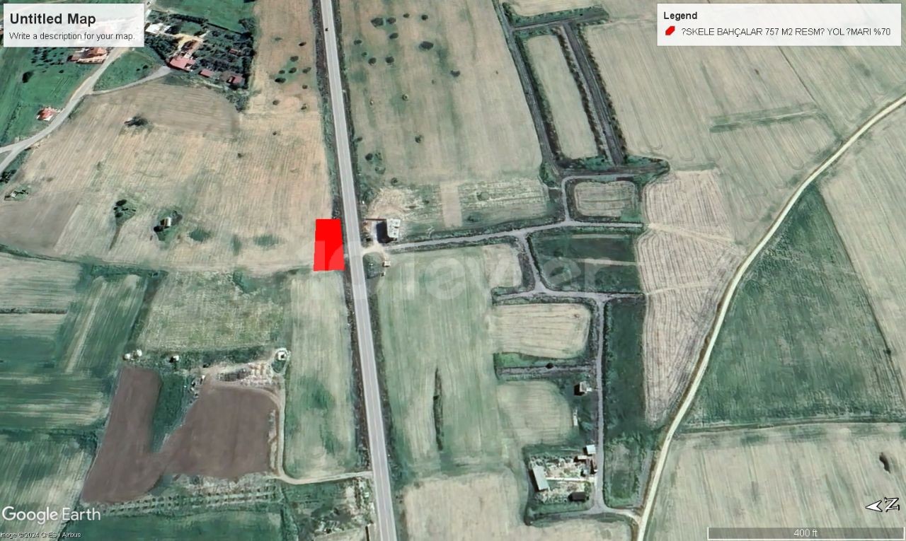 LAND FOR SALE IN İSKELE BAHÇALAR WITH COMMERCIAL PERMIT CONTACTING THE MAIN ROAD 70% 4 FLOOR WITH PERMISSION NOTE: SUITABLE FOR GALLERY CONSTRUCTION... ADEM AKIN 05338314949