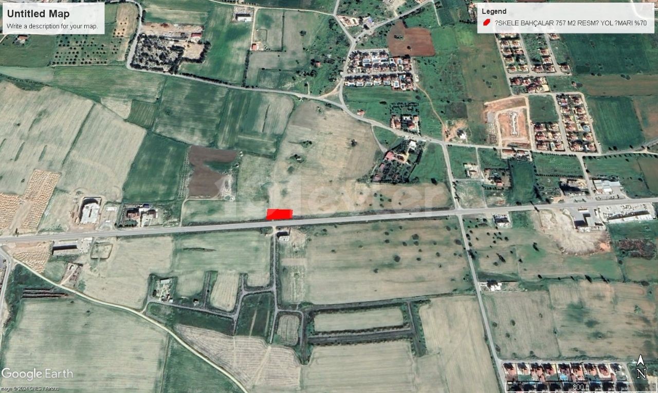 LAND FOR SALE IN İSKELE BAHÇALAR WITH COMMERCIAL PERMIT CONTACTING THE MAIN ROAD 70% 4 FLOOR WITH PERMISSION NOTE: SUITABLE FOR GALLERY CONSTRUCTION... ADEM AKIN 05338314949