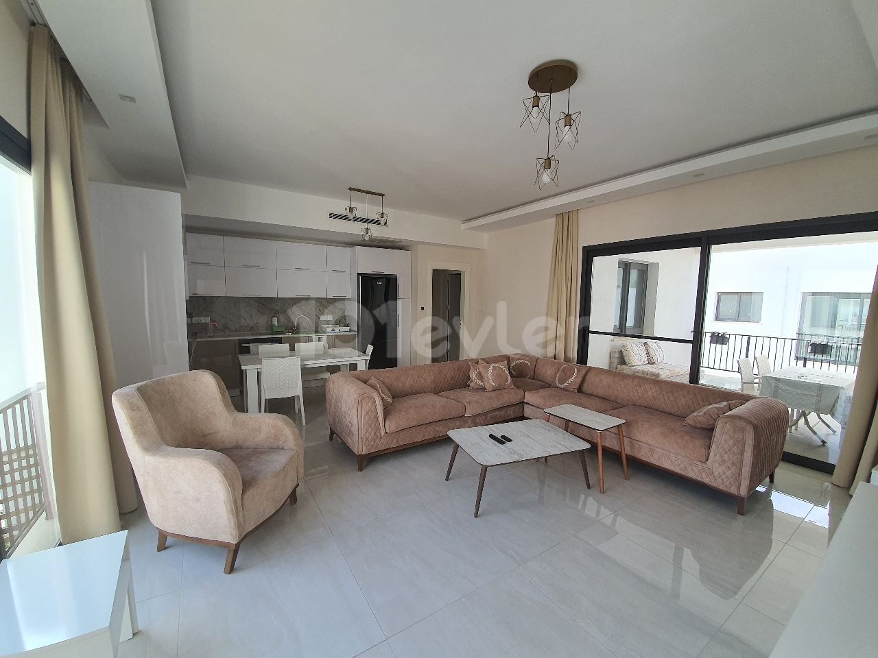 Girne Olive Grove | On the Site with a Shared Pool | Fully Furnished | 3+1 Spacious Flat with Terrace ** 