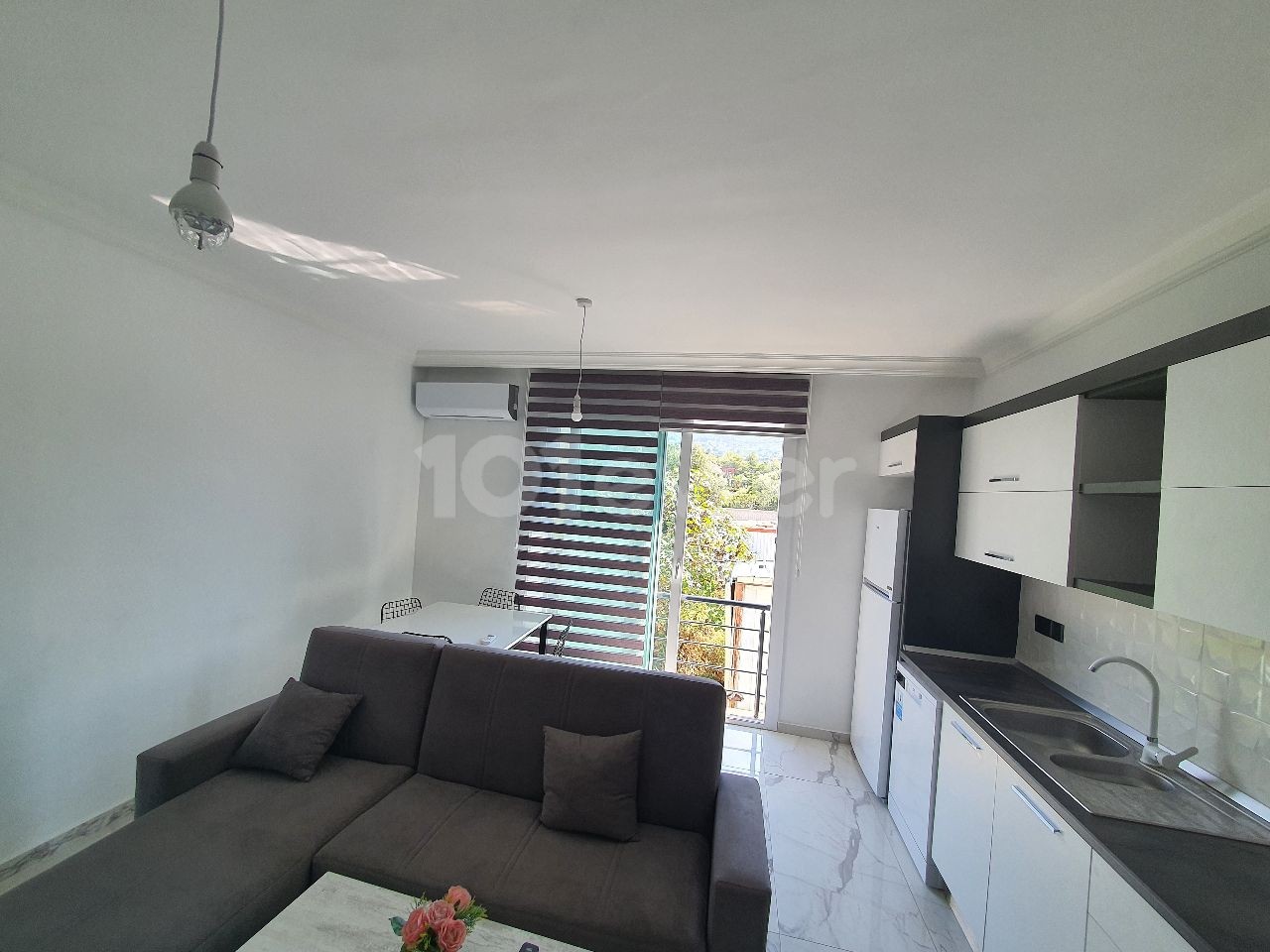 in Girne Alsancak | On the Site with a Shared Pool | Bahceli | Fully Furnished Apartment ** 