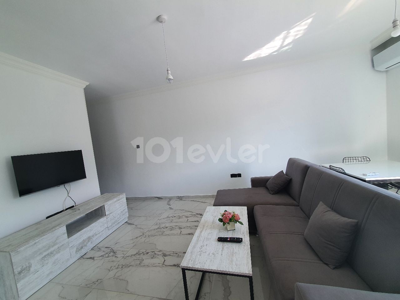 in Girne Alsancak | On the Site with a Shared Pool | Bahceli | Fully Furnished Apartment ** 