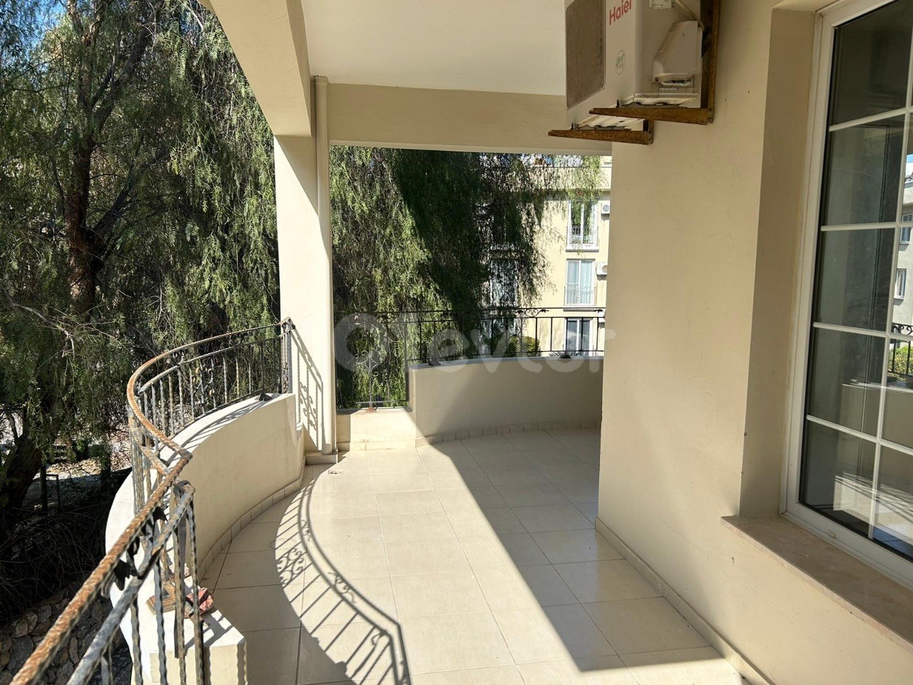 Kyrenia Alsancak; Pool View Apartment with Large Balcony in a Complex with Communal Pool