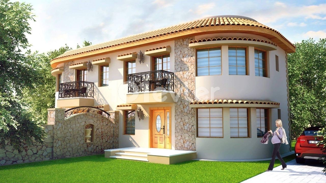 Girne Çatalköy İlkokulu Civarı, Ortak Havuzlu Sitede, Haziran Teslim İkiz Villa.