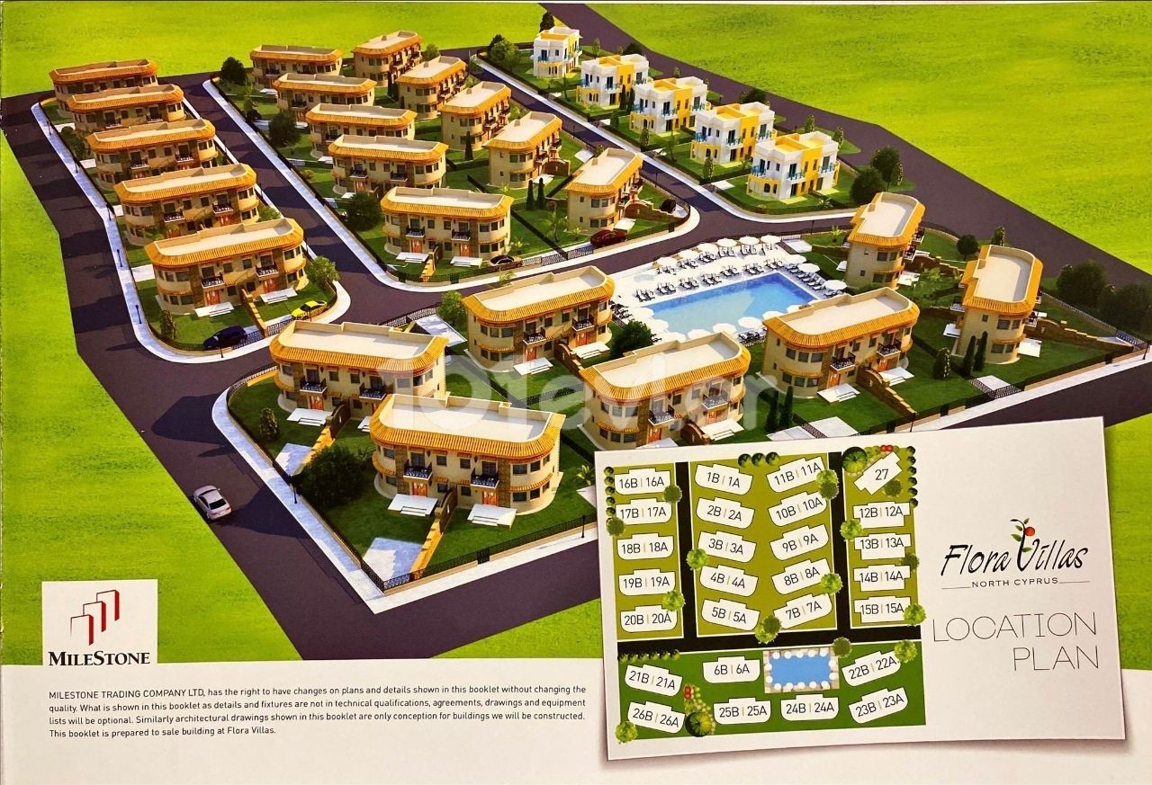 Around Girne Çatalköy Primary School, in a complex with a communal pool, June Delivery Twin Villa.