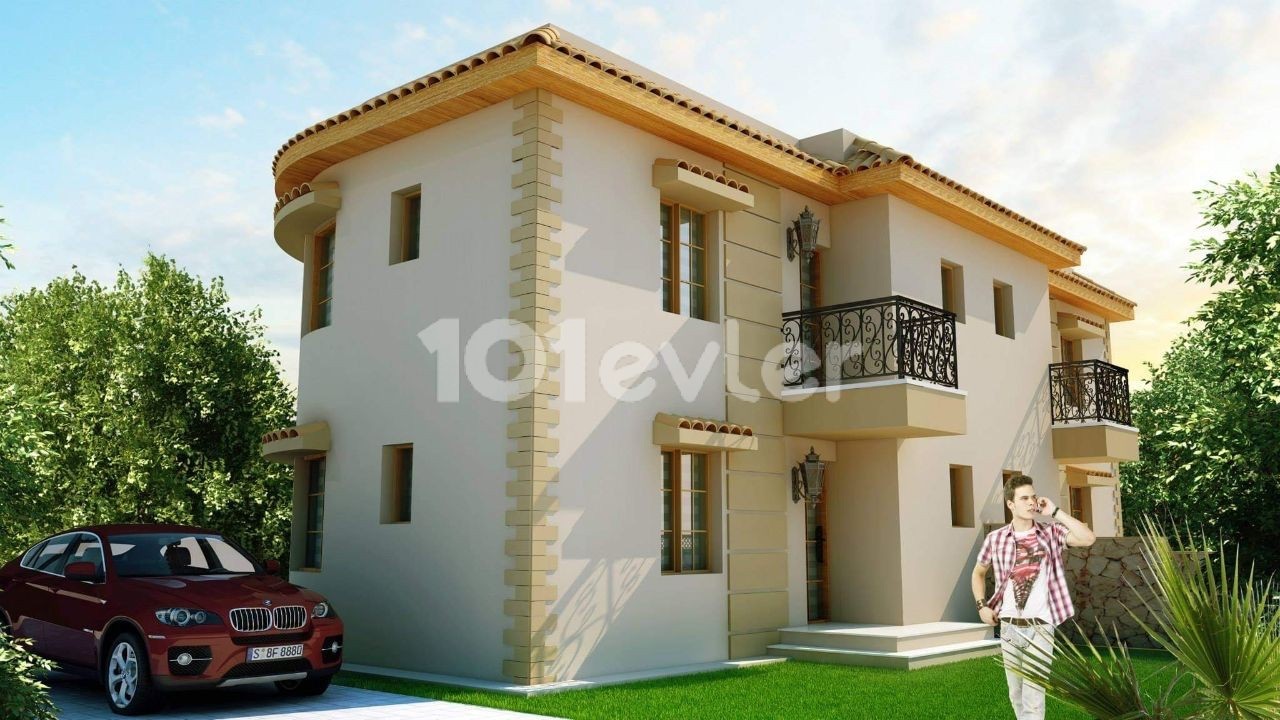 Around Girne Çatalköy Primary School, in a complex with a communal pool, June Delivery Twin Villa.