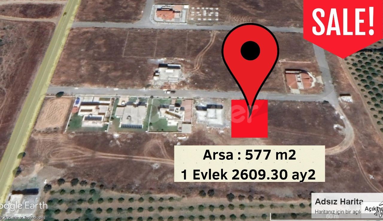 LAND SUITABLE FOR VILLA CONSTRUCTION CLOSE TO GÜZELYURT-LEFKOŞA HIGHWAY IN LEFKE DOĞANCI REGION