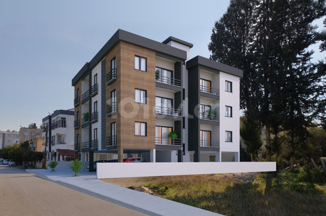 2+1 flats in the city center of K.Kaymaklı, close to all amenities.