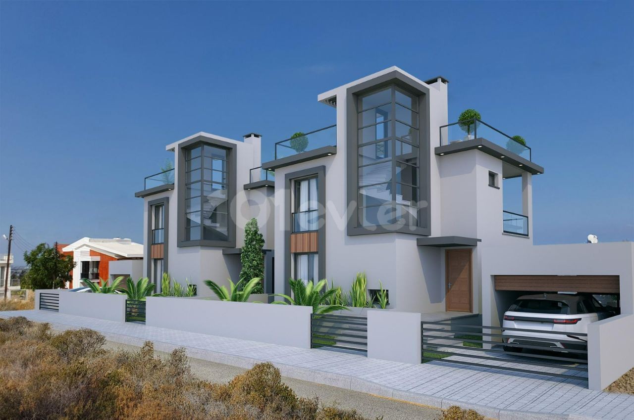 VILLAS FOR SALE IN GİRNE ÇATAKÖY FROM PROJECT STAGE