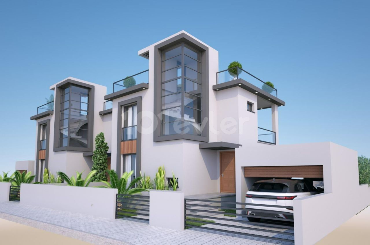 VILLAS FOR SALE IN GİRNE ÇATAKÖY FROM PROJECT STAGE