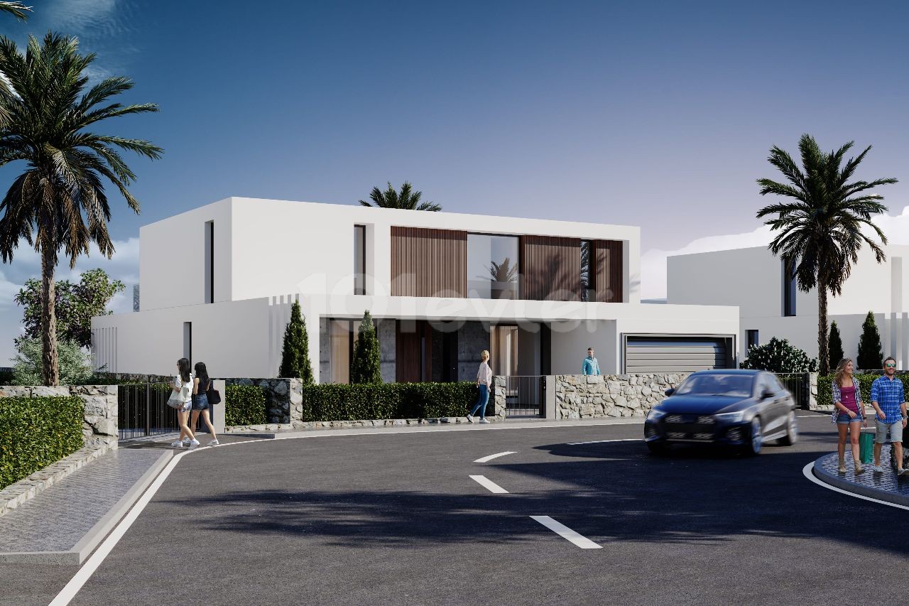 DETACHED 4+1 VILLA IN PROJECT PHASE FOR SALE IN GIRNE ÇATALKÖY