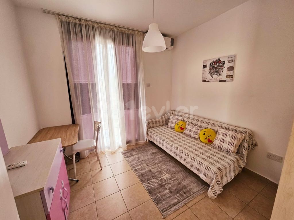 This 2+1 penthouse apartment is located in Çatalköy near Elexus Hotel.