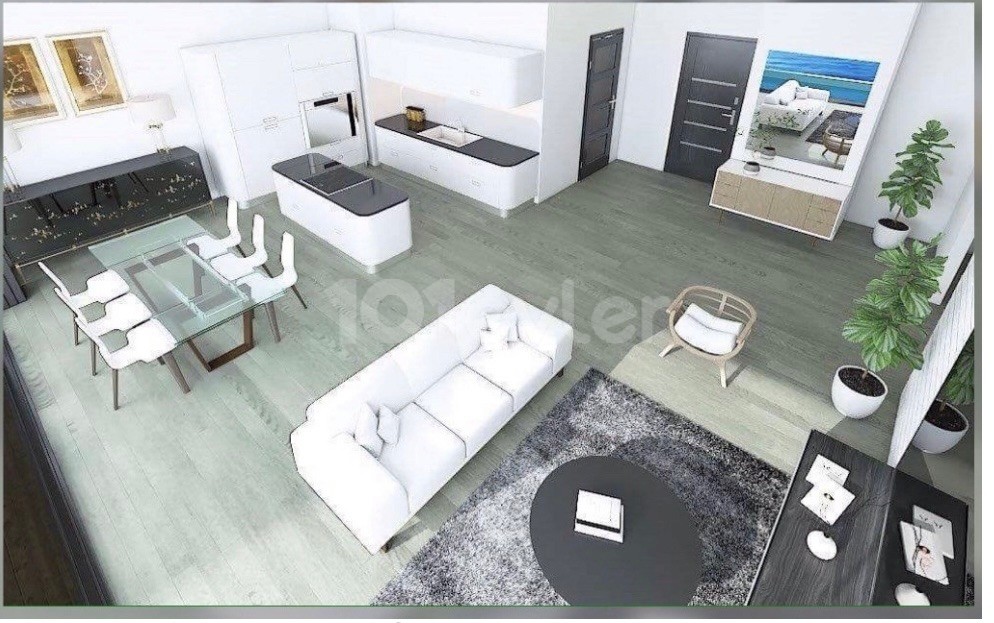 Luxury 2+1 in the city center of kyrenia