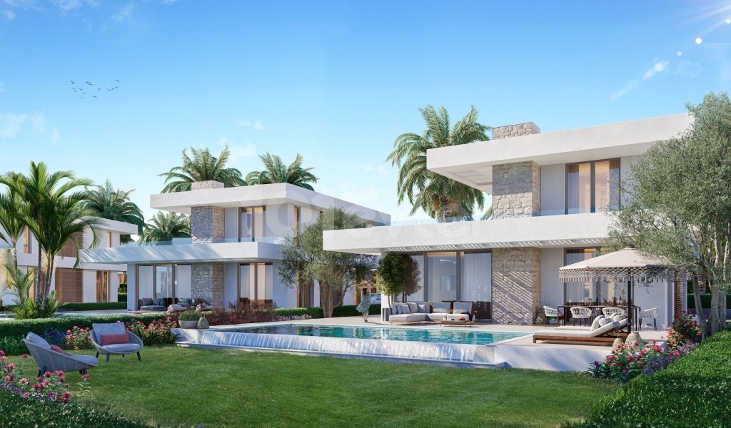 bahçelide lüx sitede 3 yatak odalı villa