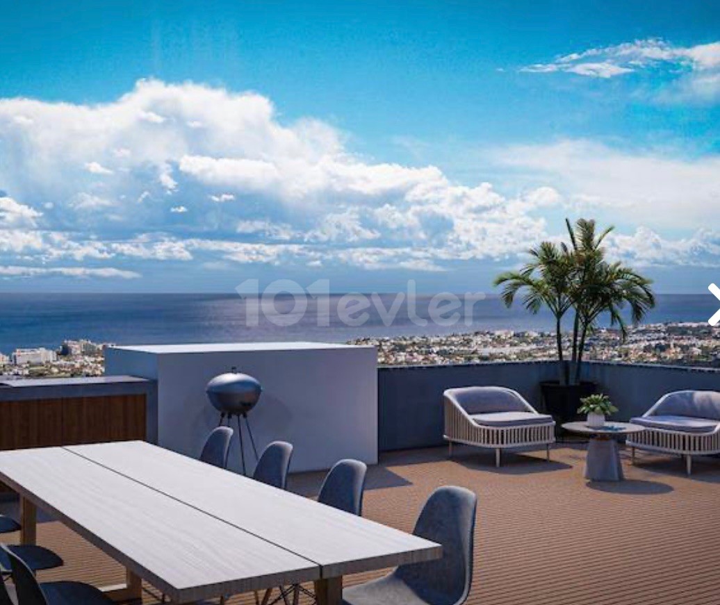 2 bedroom flat in very good location of alsancak with sea view