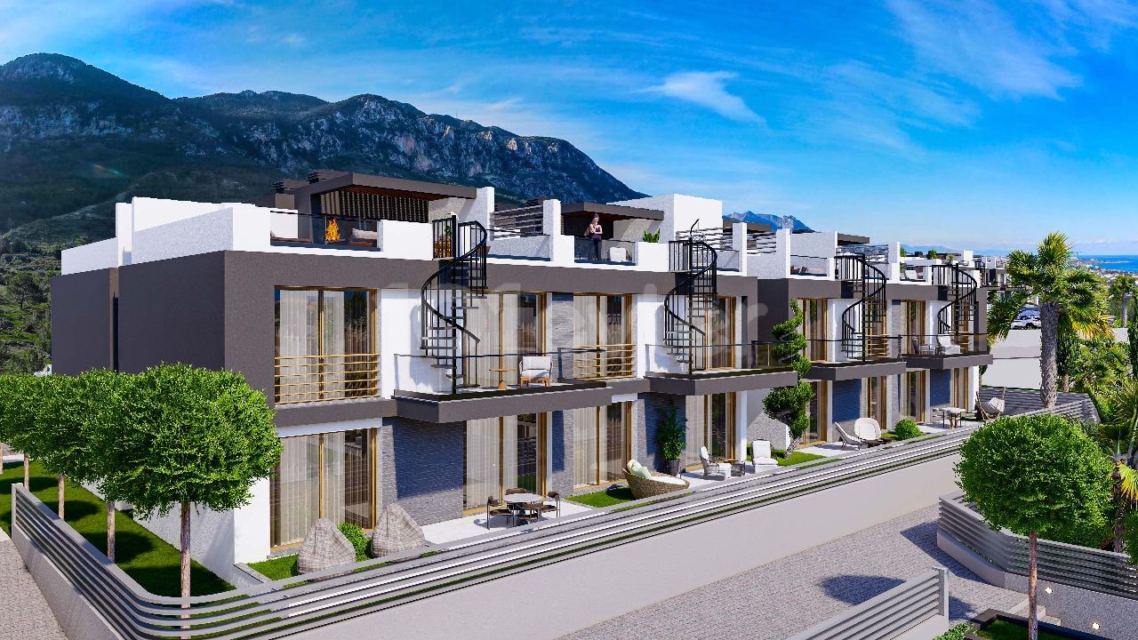 Lapta'da özel çatı teraslı 1+1 penthouse