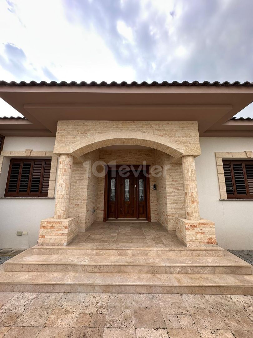 Excellent location at famous area in Yenikent specious stone decorated beautiful 3 bedrooms  villa with close living area 325m2!