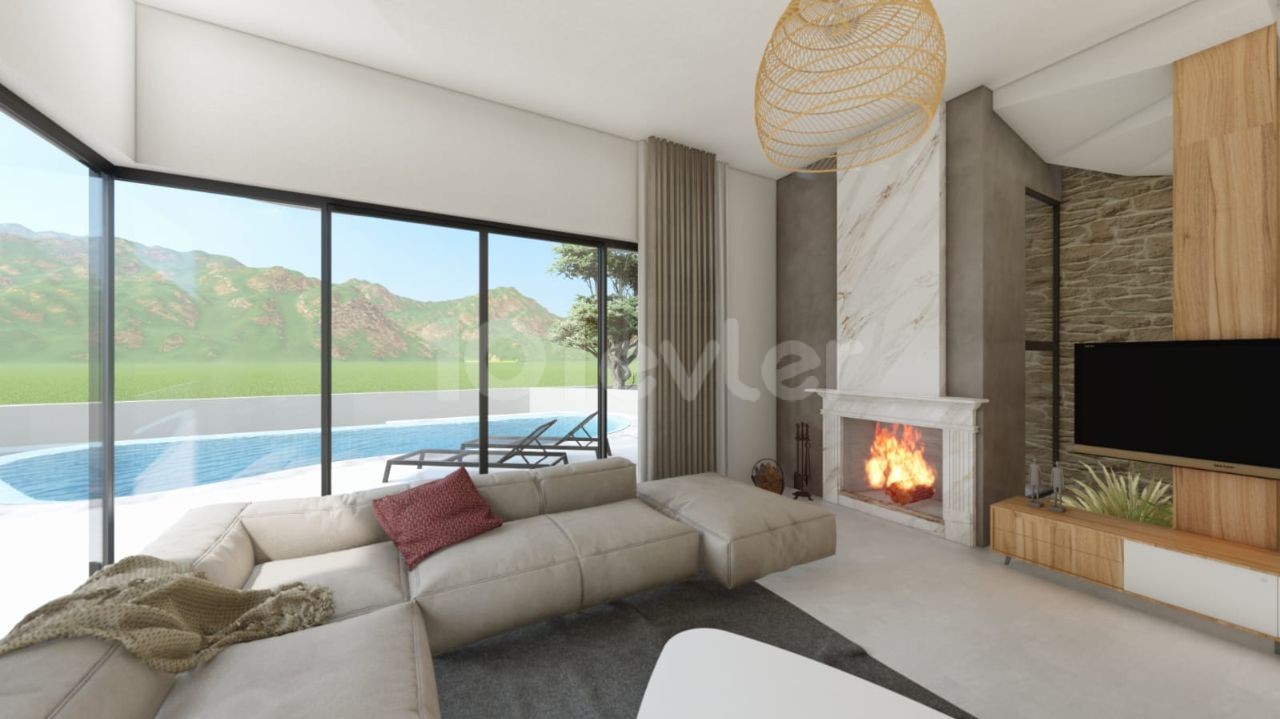 Luxury 4+1 villas for sale in Lapt, just 200 meters from the sea