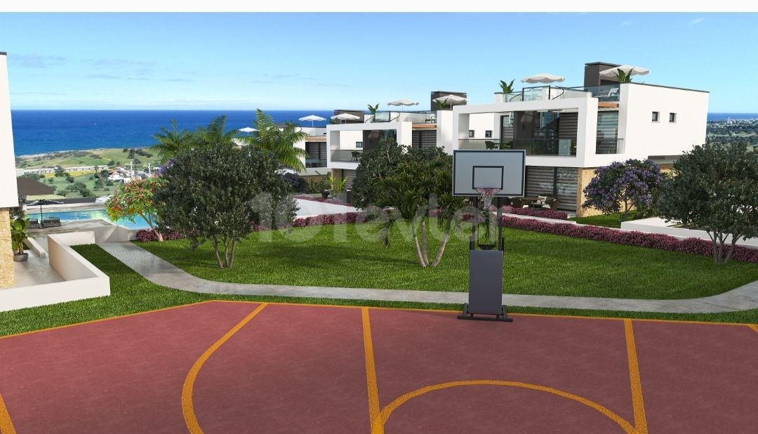 Famagusta/Tatlısu 2+1 semi-detached villa with sea and mountain views