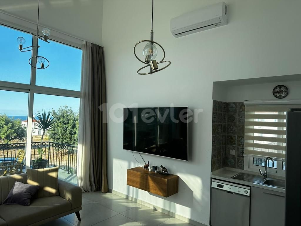 3-bedroom, modern, fully furnished villa with sea and mountain views in a complex with a well-maintained shared pool