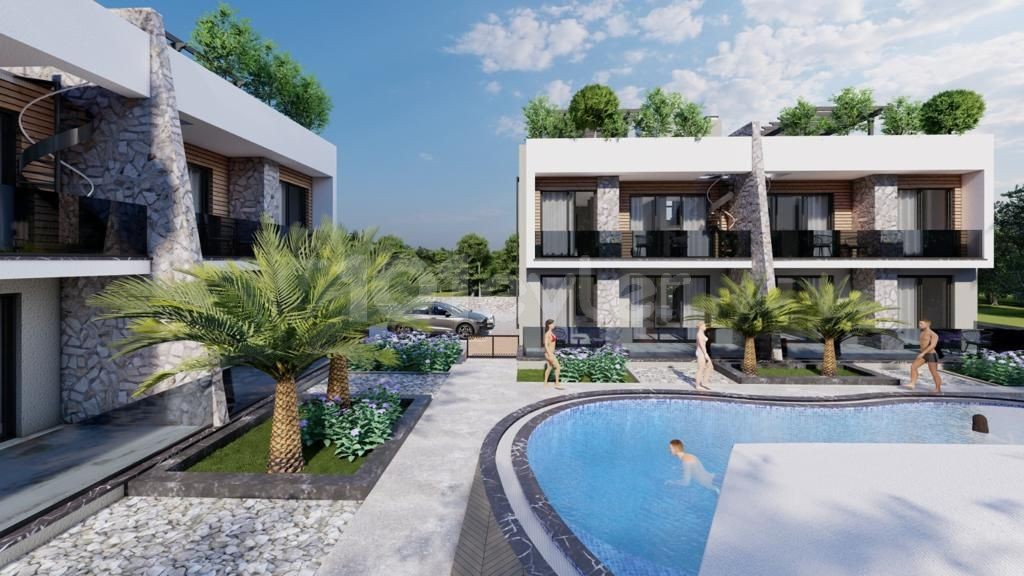 Terraced and Ground Floor Apartments for Sale in the area of Babylon Gardens in Lapta, Kyrenia!!!