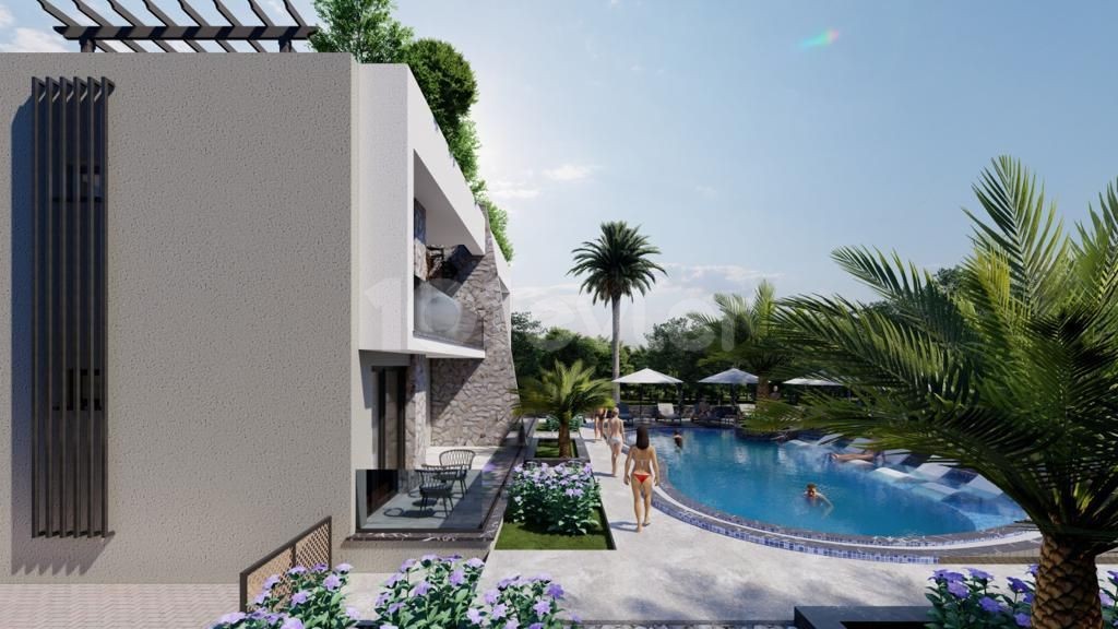 Terraced and Ground Floor Apartments for Sale in the area of Babylon Gardens in Lapta, Kyrenia!!!