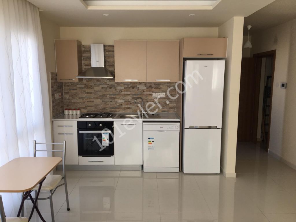 Girne Merkez'de Kaşgar'da full lüx eşyalı 1+1 apartman dairesi. 05338376242