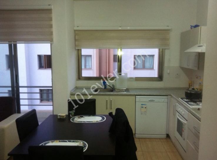 2 + 1 apartment on the site with a fully furnished pool for rent in the center of Kyrenia.. it is located in the most central part of the city, 20 meters from the bus stops.. 05338445618 ** 