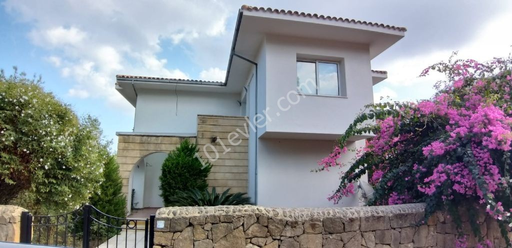 a luxury villa for rent in the heart of nature with an indoor parking lot with an extra-detailed luxury furnished central heated pool close to the Kyrenia ring road and eminaga garden.. 05338445618 ** 