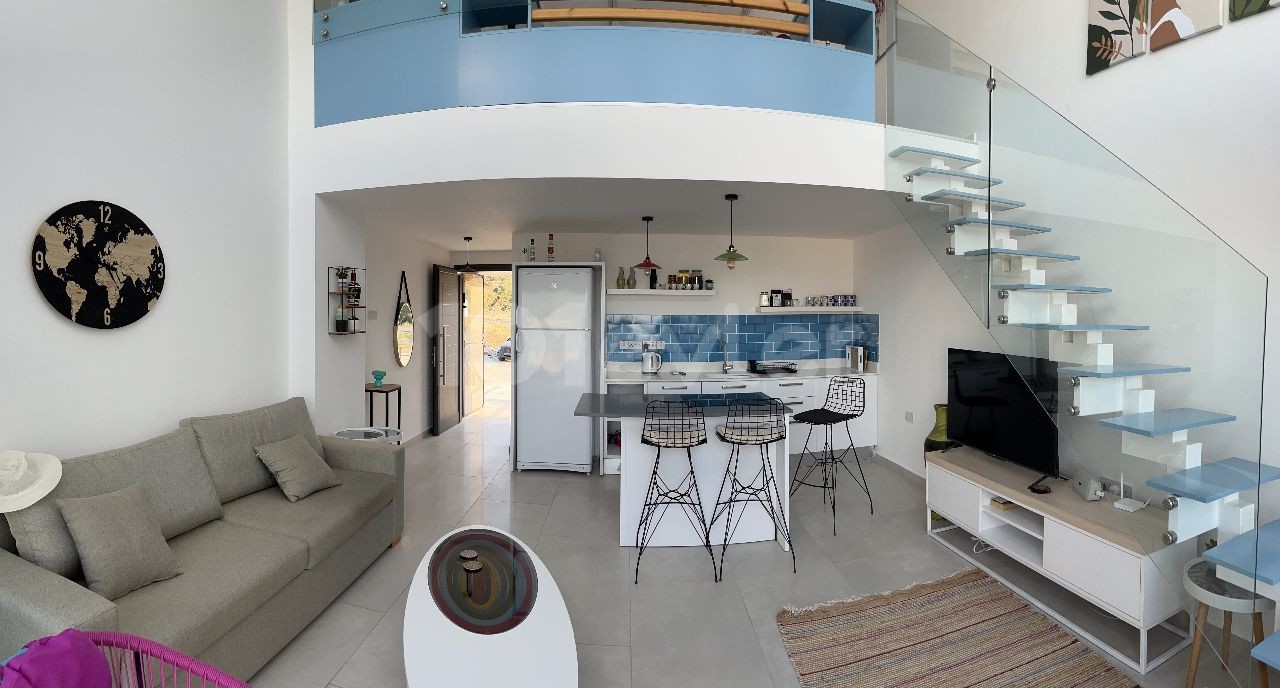 FULLY FURNISHED 1+1 LOFT FOR SALE IN KYRENIA, BAHCELI !!