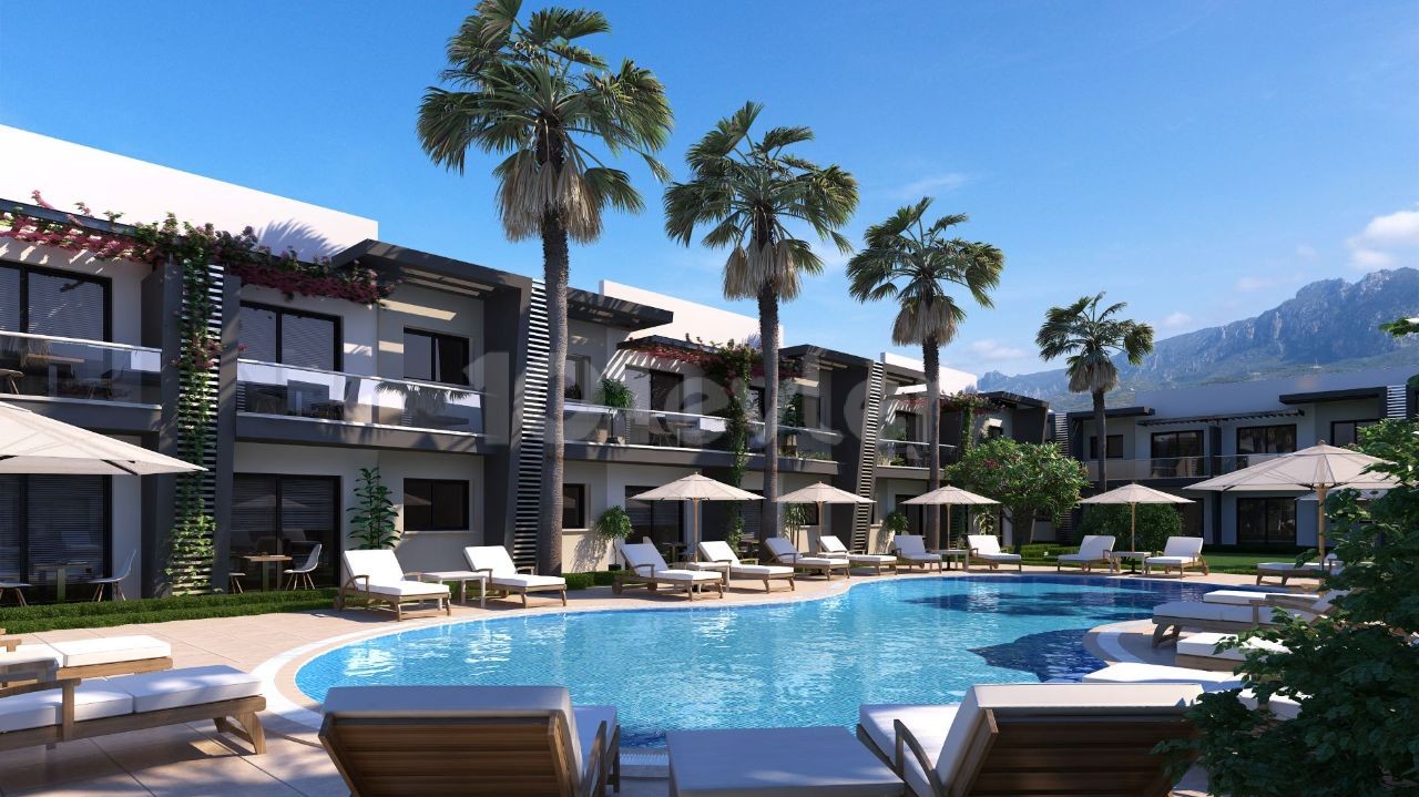 1 BEDROOM APARTMENT WITH COMMUNUAL POOL IN A COMPLEX IN ALSANCAK, KYRENIA!!