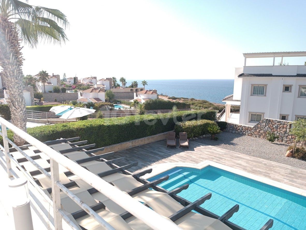 FULLY FURNISHED 3 BEDROOM VILLA WITH POOL & STUNNING SEA VIEW IN KYRENIA BAHCELI !!