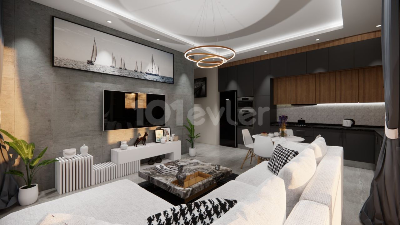 1+1 and 2+1 Apartments for Sale in Kyrenia Center Nusmar District