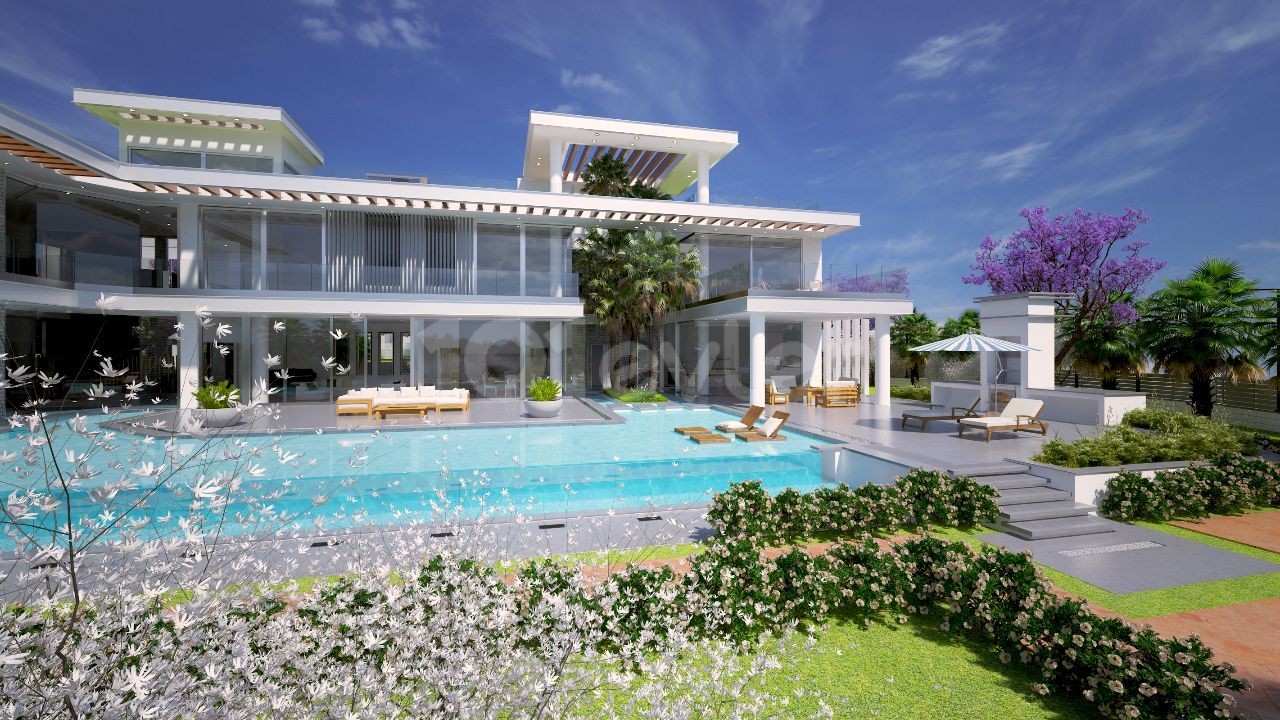2682 m2 arazide 1000m2 lik Super Luks Deniz Manzaralı Villa Projesi