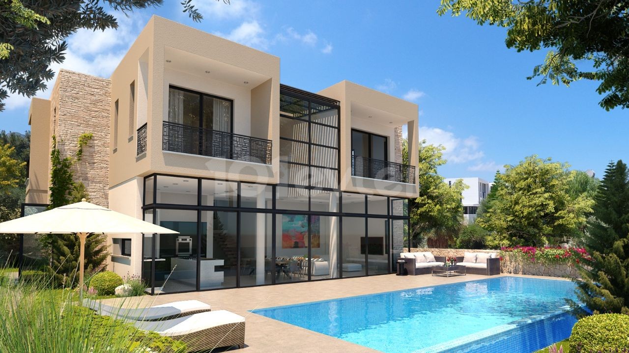 Kıbrıs Girne Zeytinlikte Satılık 4+1 Türk Malı Villa