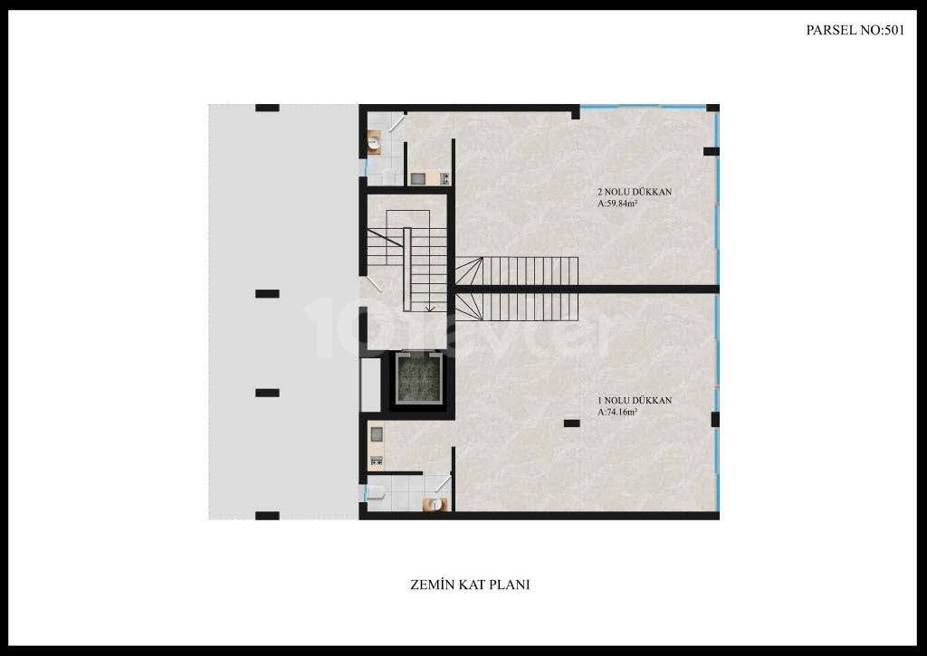 Kıbrıs Girne Merkez'de Satılık 2+1 Modern Tasarımlı Ticari Daireler