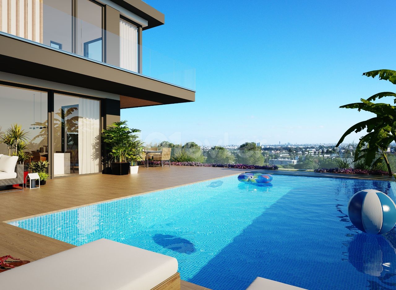 Cyprus Lefkoşa Modern Villa For Sale On Asklar Hill In Gonyeli