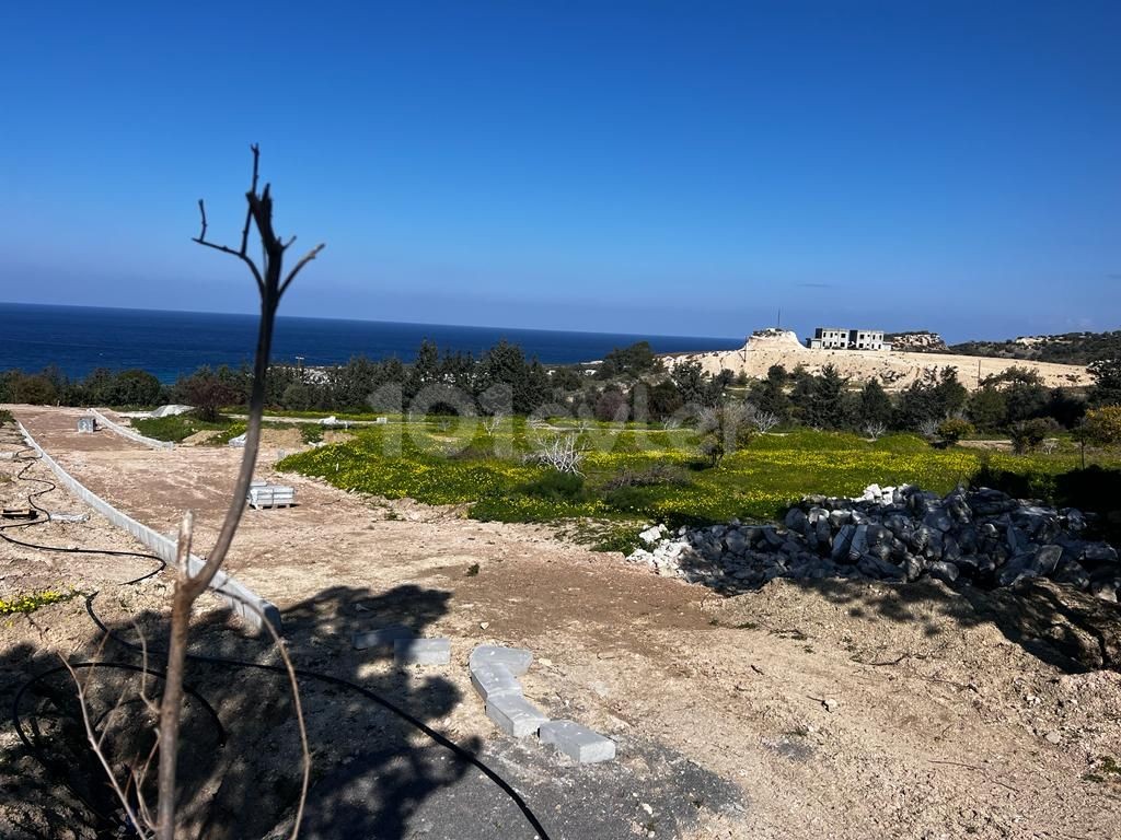 villa plots with sea view in esentepe